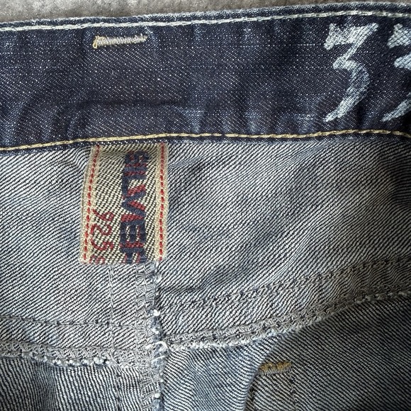 Silver Jeans Men's 33x30 Blue 925 Denim Gordie Loose Fit Straight Leg - Picture 4 of 12